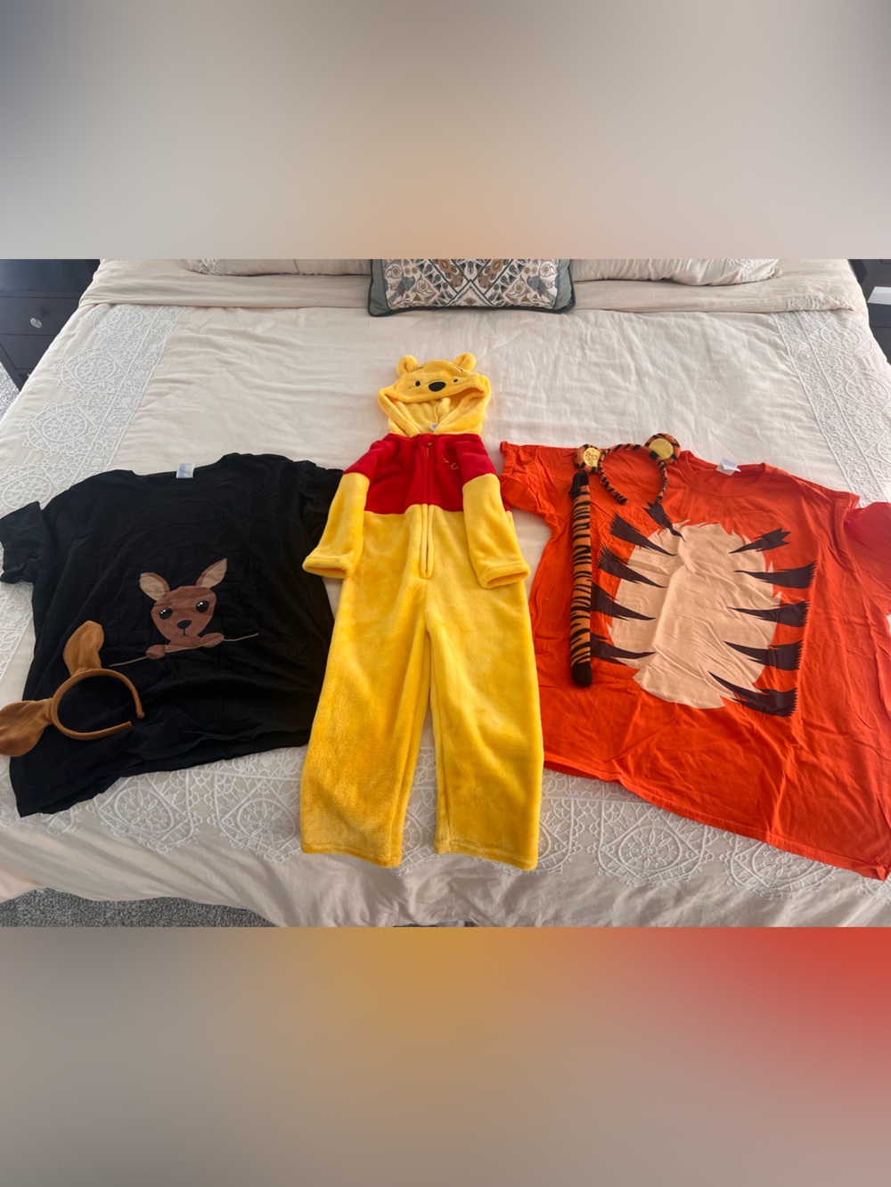 Family Matching - Disney Winnie the Pooh, Tigger and Kanga/Roo/Kangaroo Costumes